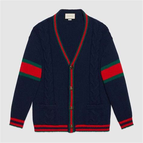 gucci men cardigan|gucci sweater men's sale.